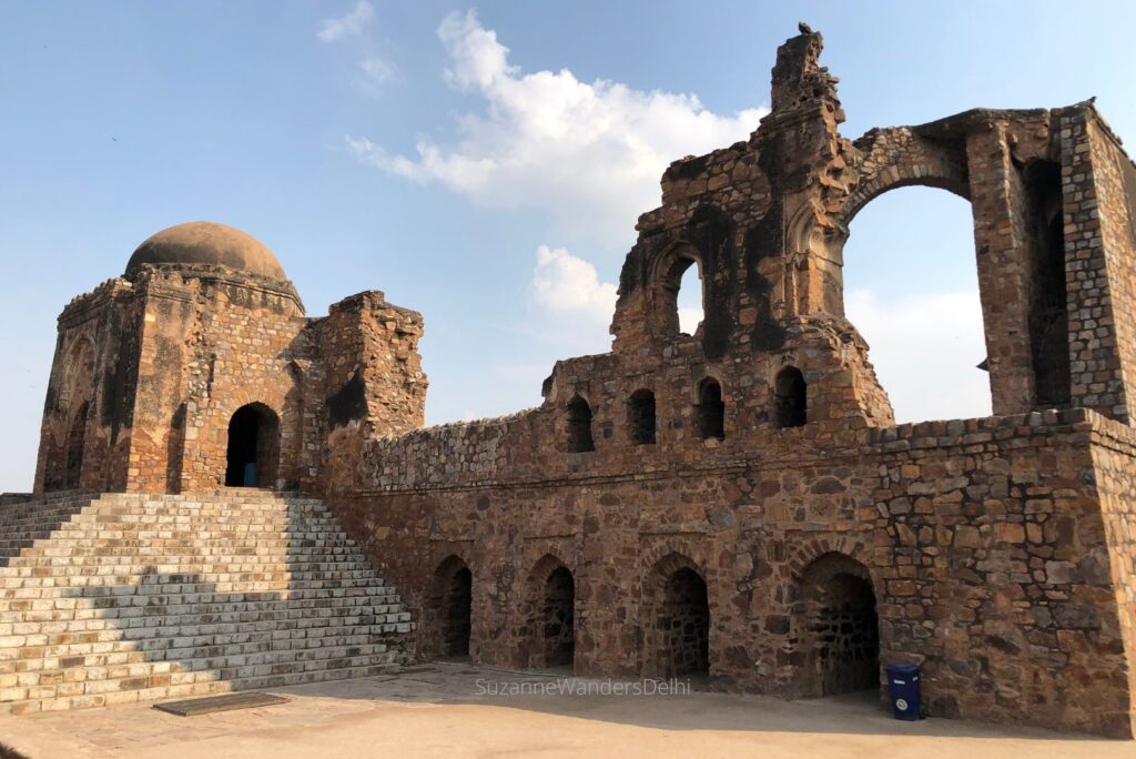 Jama Masjid mosque at Feros Shah Kotla Fort, one of the best off the beaten path sites in Delhi