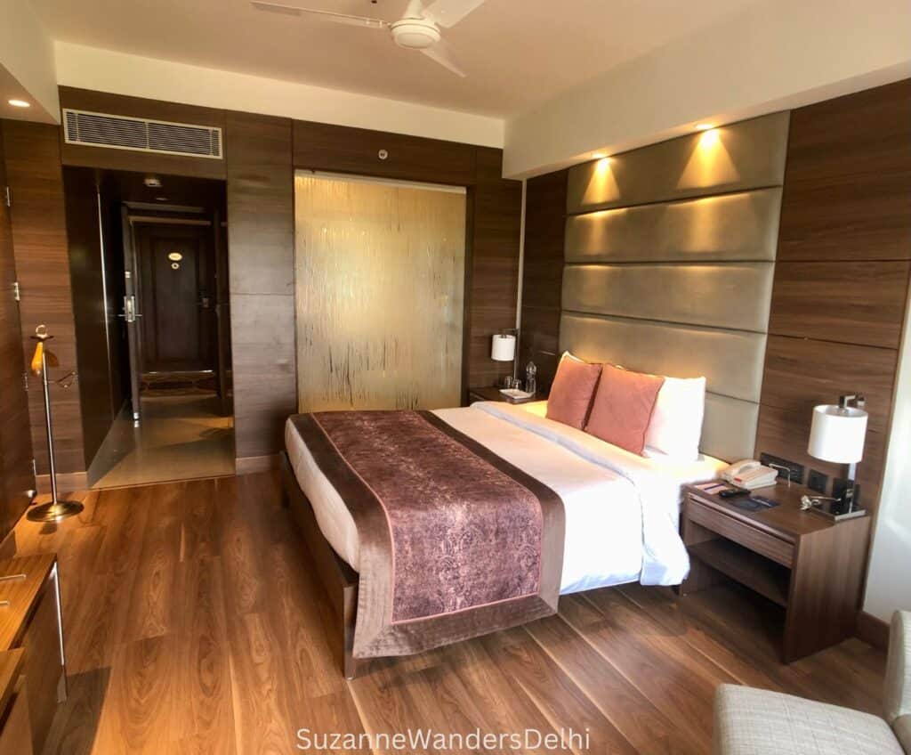 A deluxe room at Jaypee Continental, one of the best pet friendly hotels in Delhi