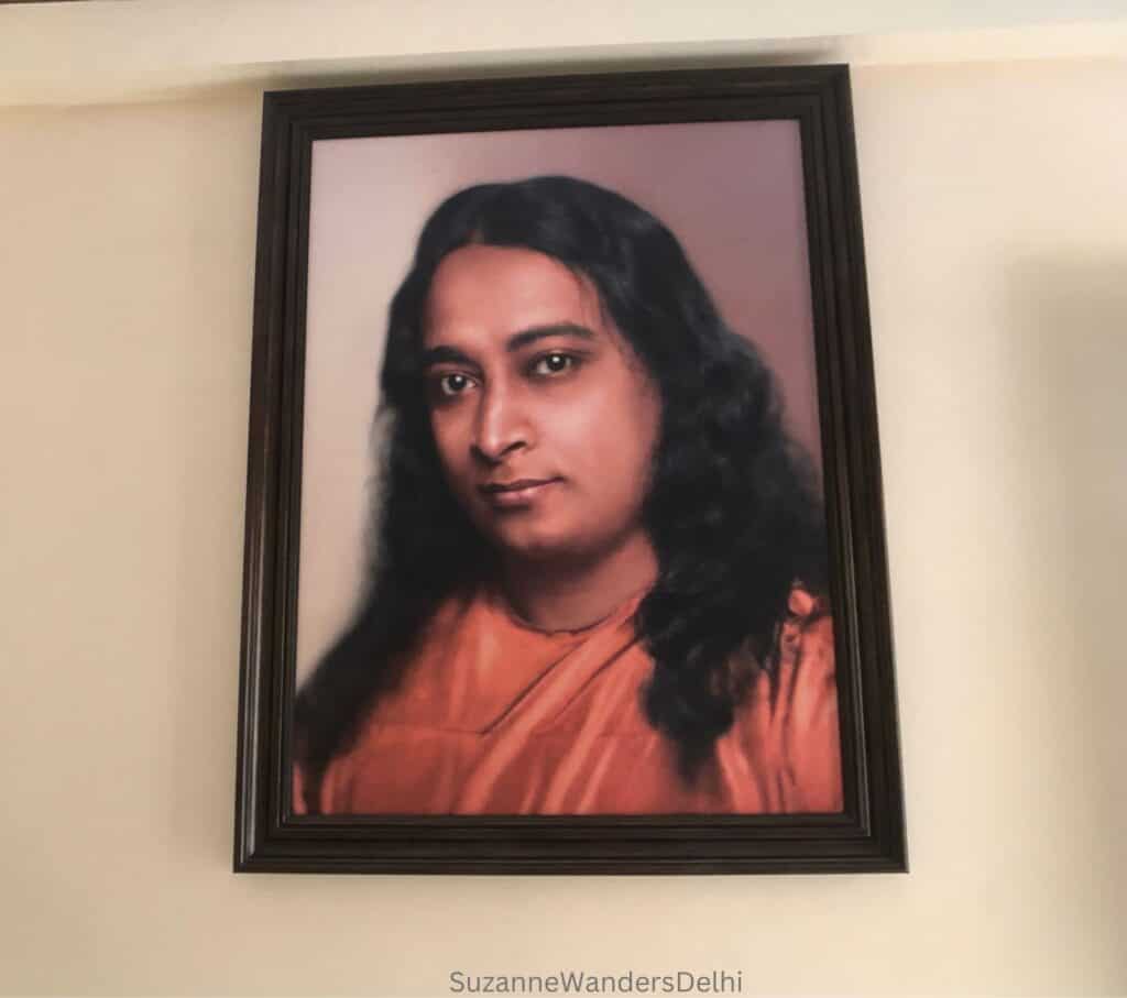 The portrait of Paramahansa Yogananda 