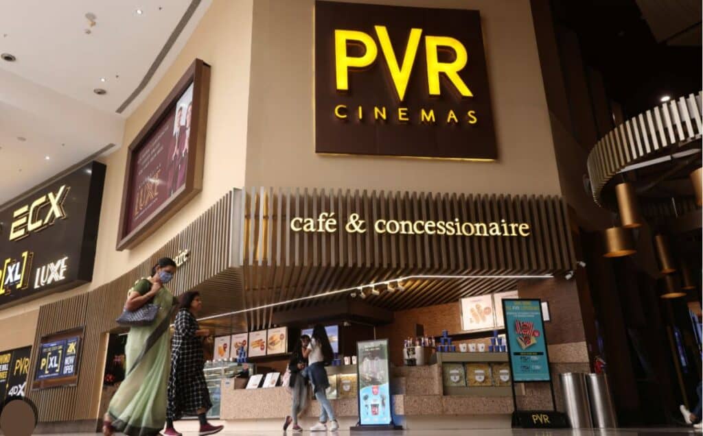a PVR movie theatre