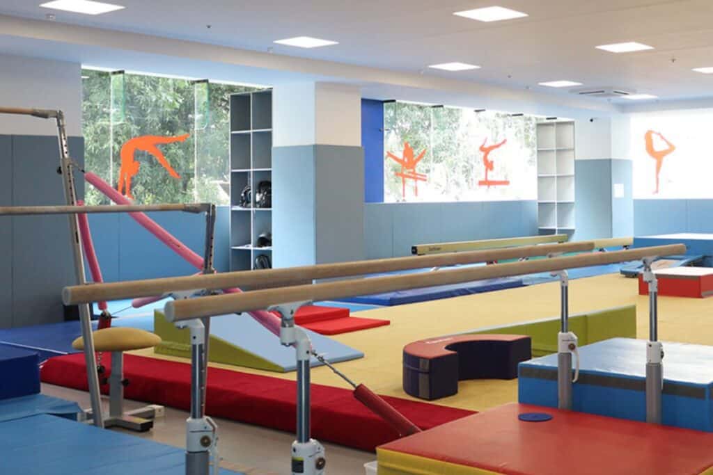 children's gym with equipment 