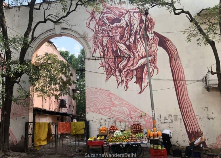 Lodhi Art District mural, one of the best free things to do in Delhi