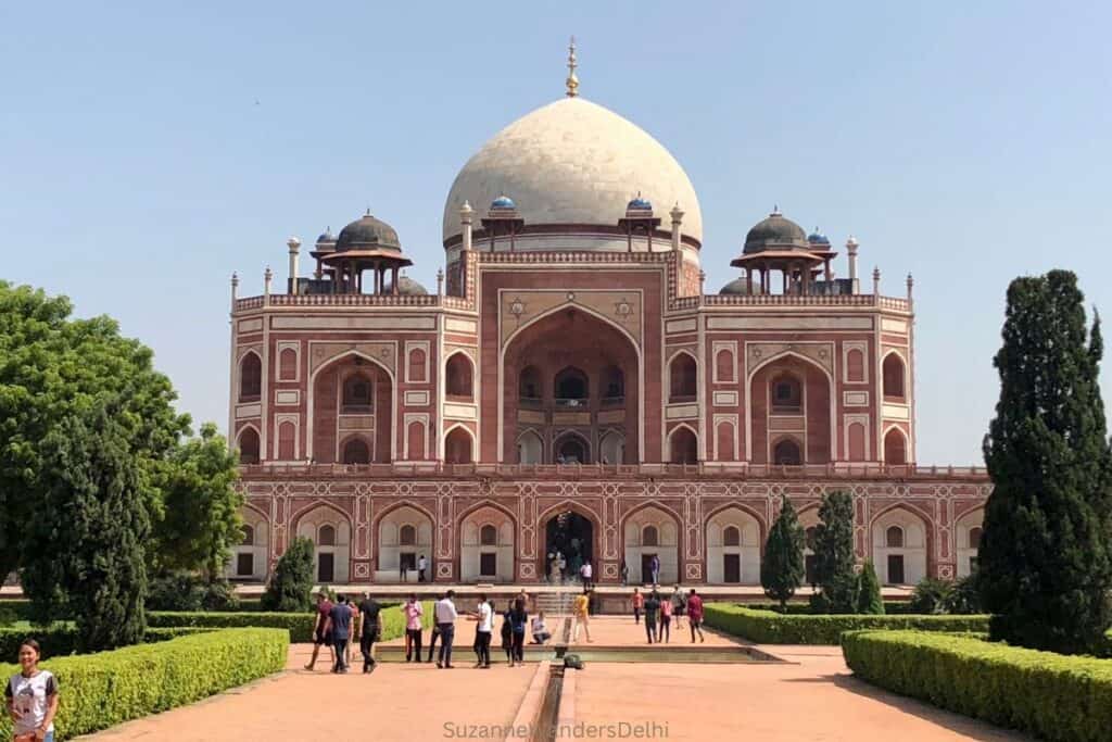 exterior image of Humayun's Tomb in Delhi, a UNESCO world heritage site