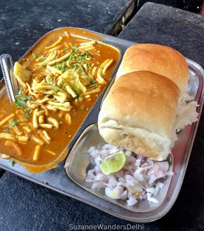 A plate of misal pav in Mumbai - who has better food, Delhi vs Mumbai?
