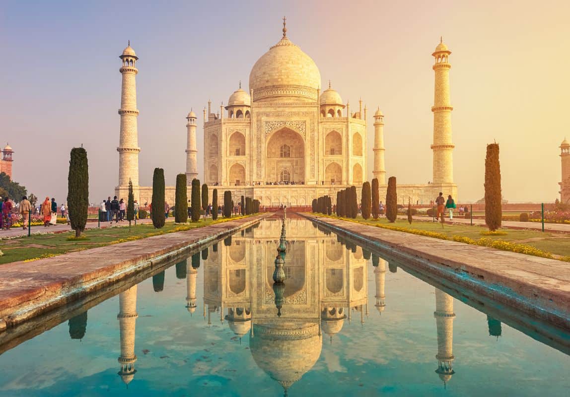 Taj Mahal at sunrise