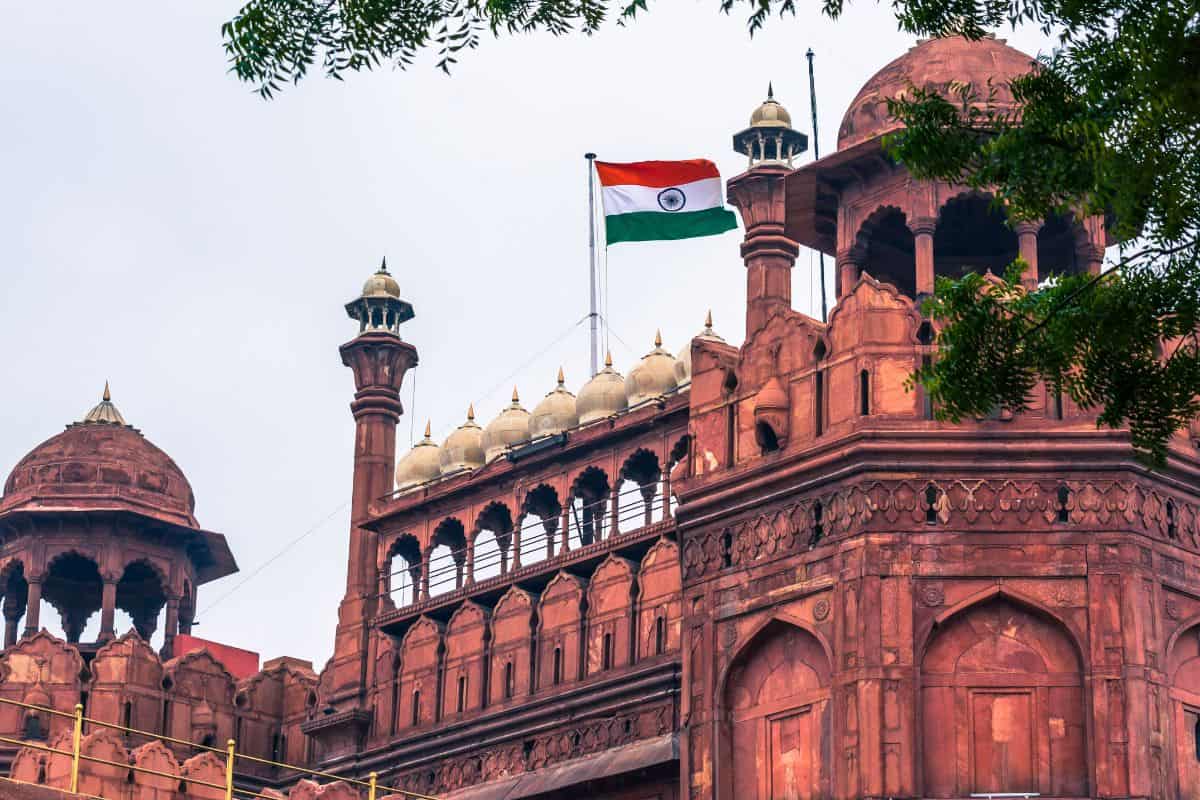 The Lahori Gate of Red Fort in Delhi