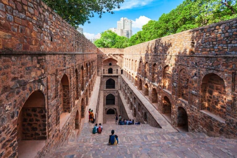 Agrasen ki Baoli with blue sky