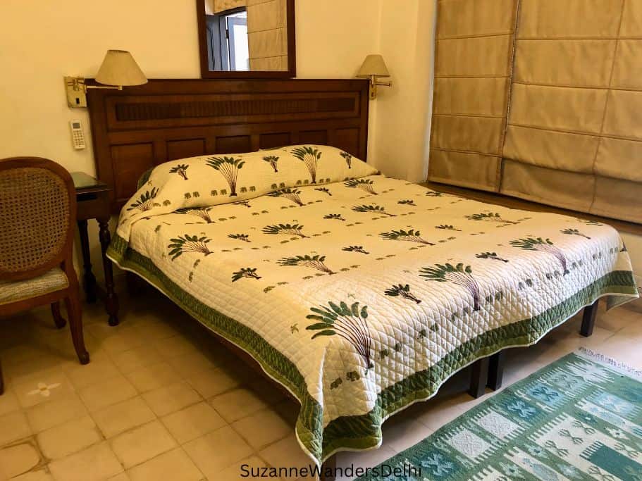 Guest room at Lutyens Bungalow in Delhi