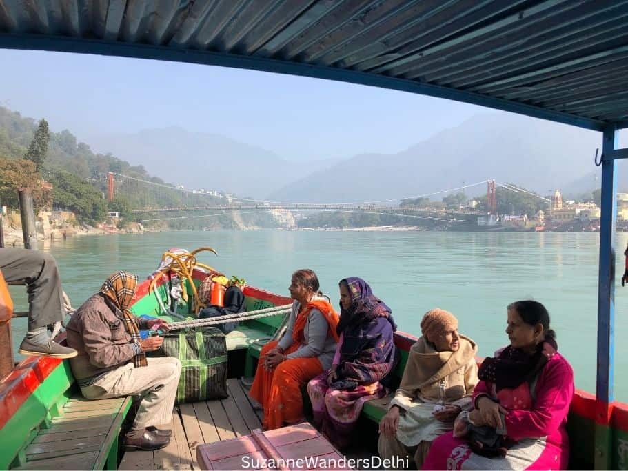 local ferry boat in Rishikesh
