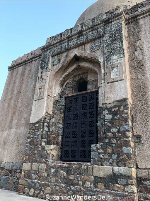 arched and gated entrance door to Poti Tomb in Green Park