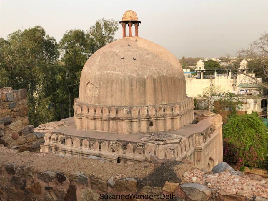 The dome of the Poti Tomb from the roof of the Dadi Tomb in Green park