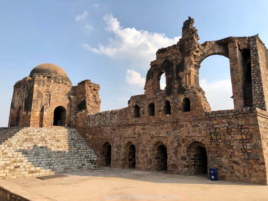 mosque and ruined palace at Feroz Shah Kotla Fort, Delhi