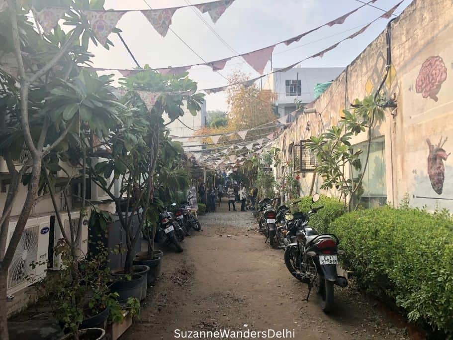 Champa Gali Delhi in Saidulajab Village with dirt lane